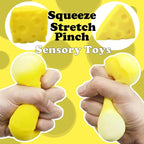 Cheese Squishy Stress Ball | Sensory Fidget Toy for Kids and Adults